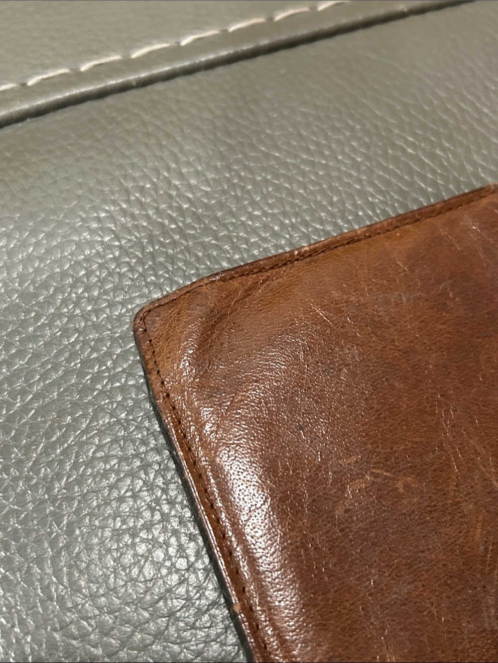 Calfskin India Brown Leather Passport or Travel Wallet - Picture 9 of 9